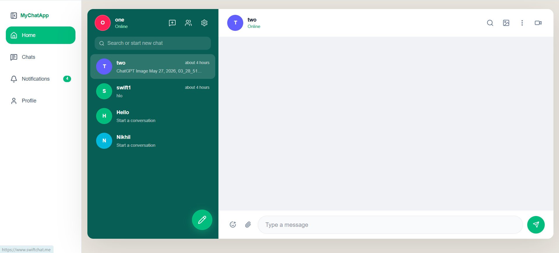 SwiftChat - Real-Time Messaging Platform